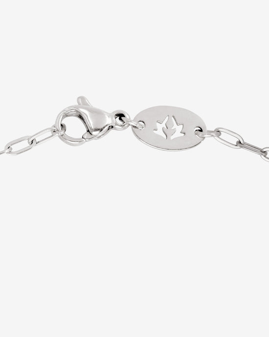 Heart Ace Necklace Silver