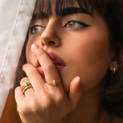 Scarab Ring gold