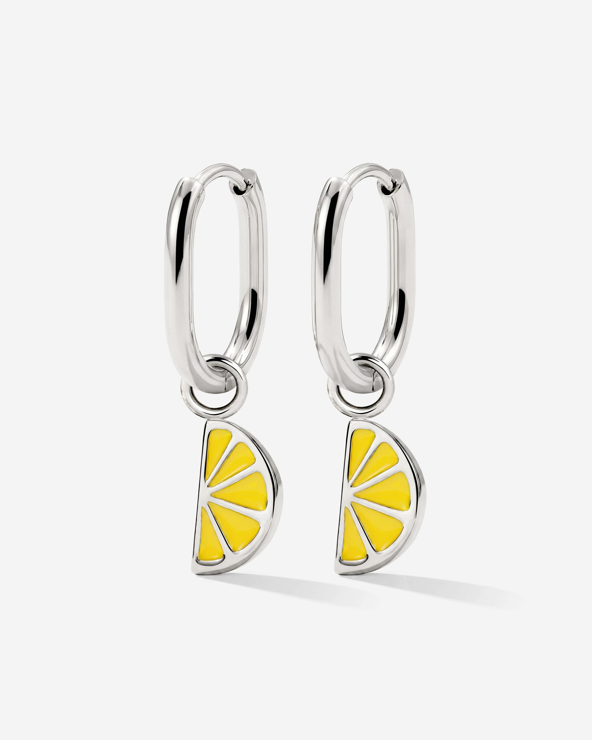 Zesty Oval Hoop Set Baby Silver