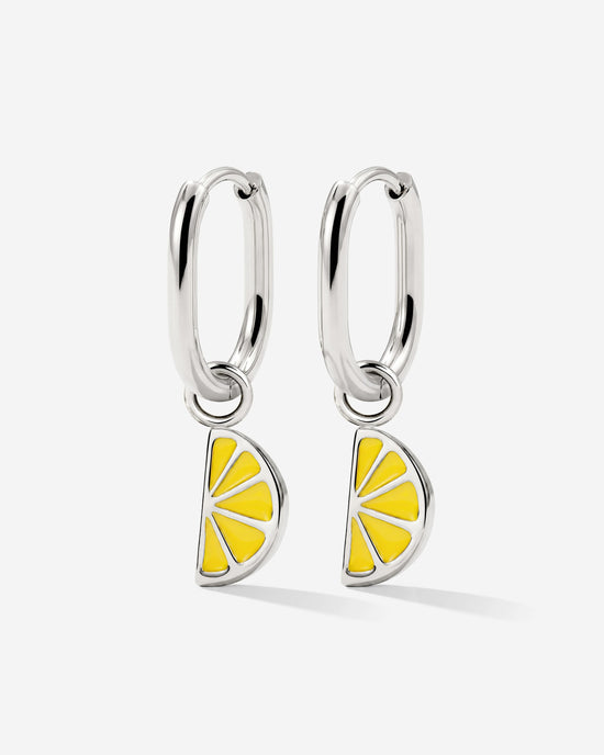 Zesty Oval Hoop Set Baby Silver