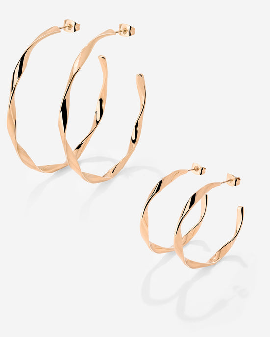 Sahira Hoop Bundle Rose Gold