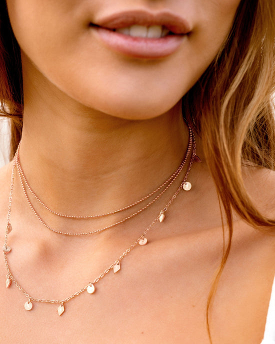 Sparkle Necklace Rose Gold