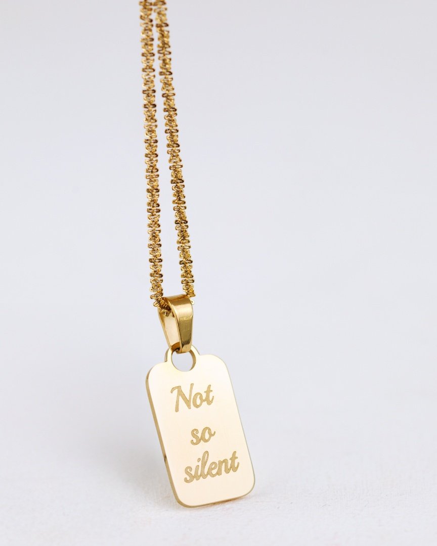 Not so silent Necklace Rose Gold