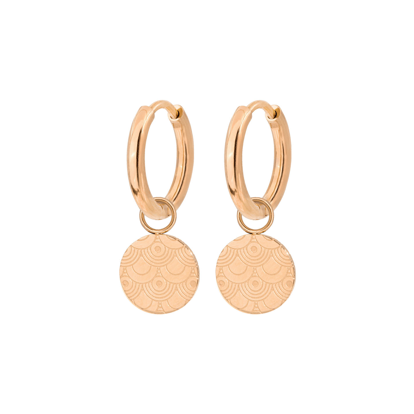 Buena Vibra Hoops Small Rose Gold