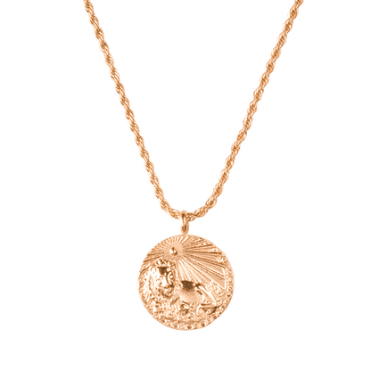 Zodiac Sign Necklace Rose Gold