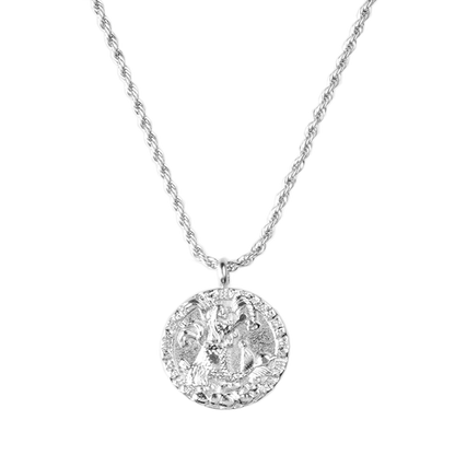 Zodiac Sign Necklace Silver