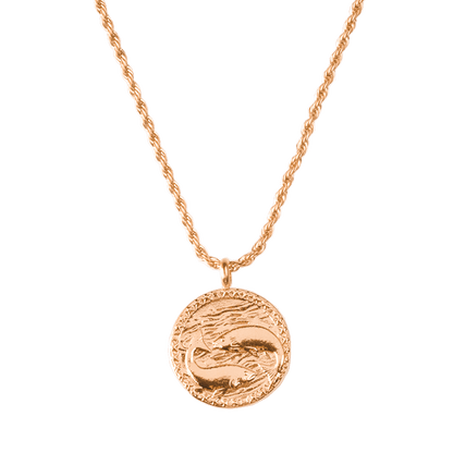 Zodiac Sign Necklace Rose Gold