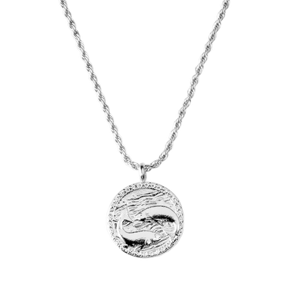 Zodiac Sign Necklace Silver