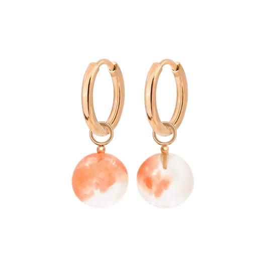 Sunset Dream Hoops Small Rose Gold