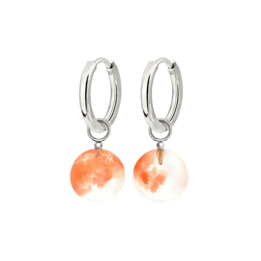 Sunset Dream Hoops Small Silver