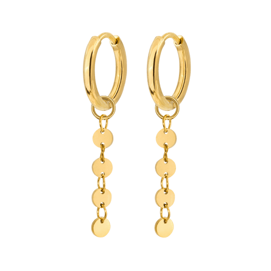 Round and Round Hoops Small Gold