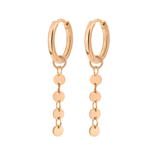Round and Round Hoops Small Rose Gold