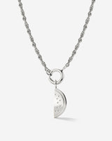 Melony Rope Chain Necklace Set Silver