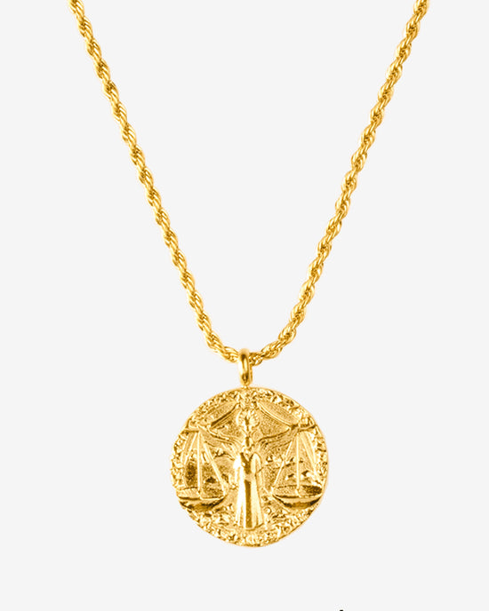 Zodiac Sign Necklace Gold