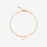 Loving Heart Bracelet Rose Gold