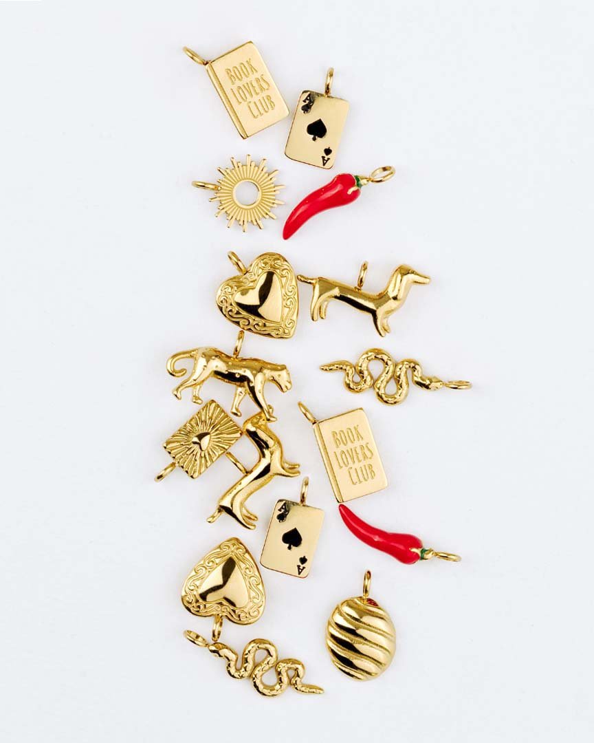 Rope Chain Charm Necklace Set