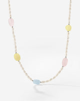 Spring Pastels Necklace Silver