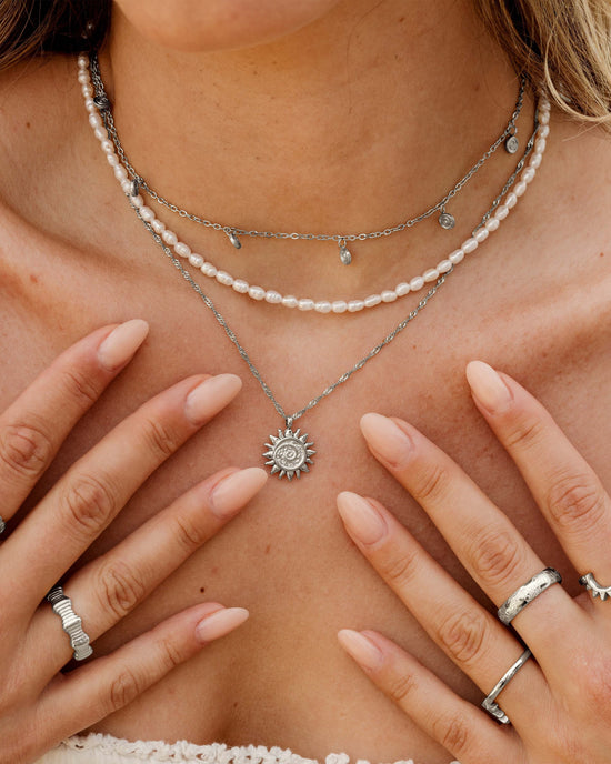 Perlita Choker Silver