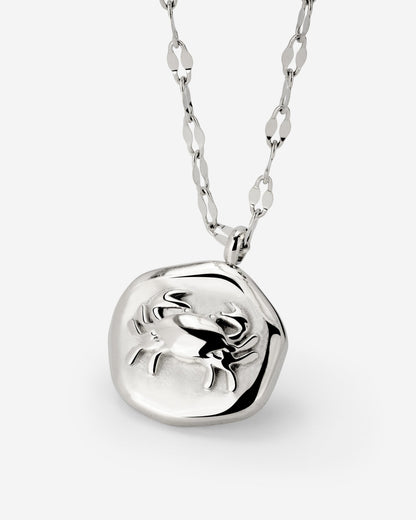 Crab Chaser Necklace Silver