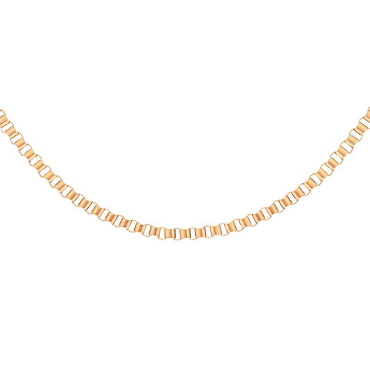 Box Chain Necklace Rose Gold