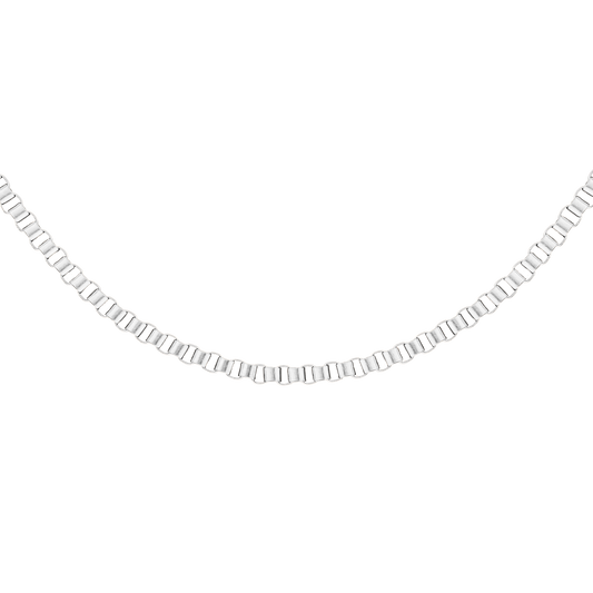 Box Chain Necklace Silver