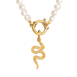 Lola Power Pearl Necklace Set Gold