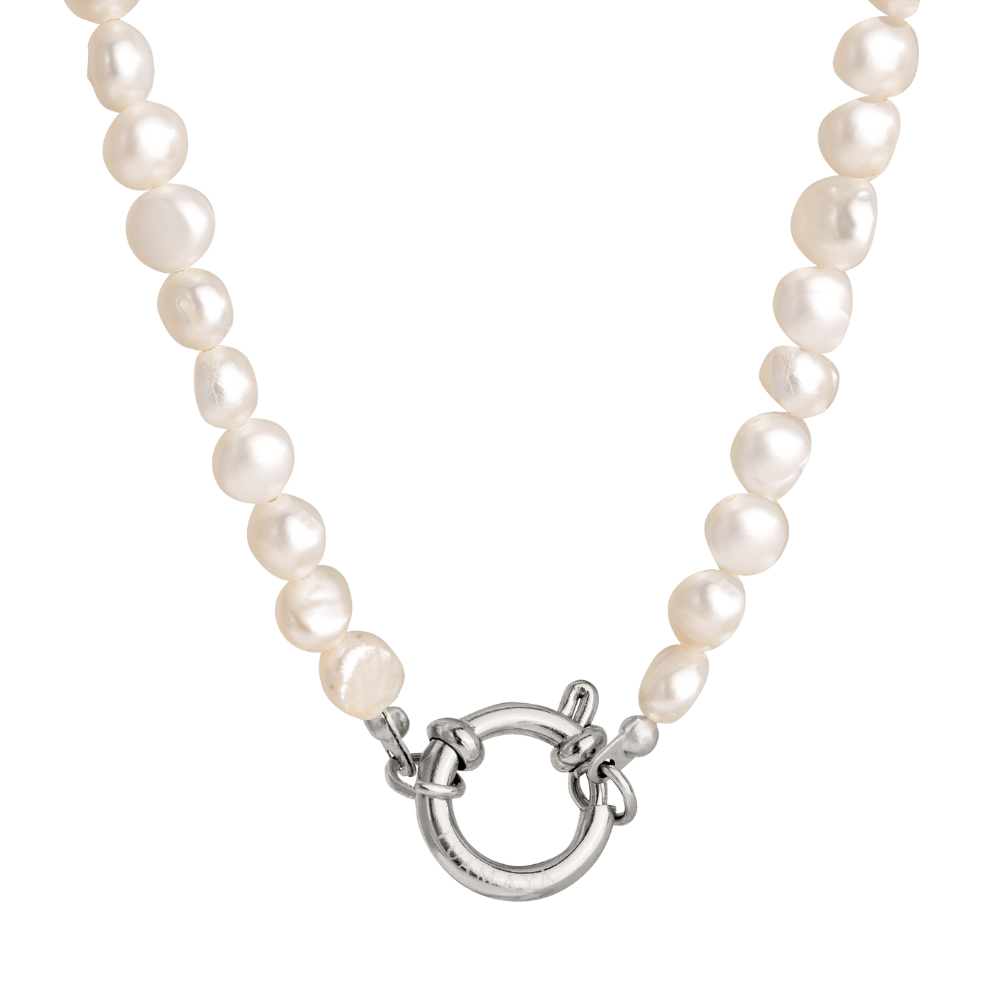 Lola Power Pearl Necklace Silver