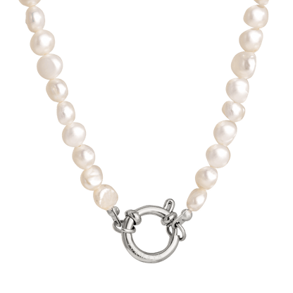 Lola Power Pearl Necklace Silver