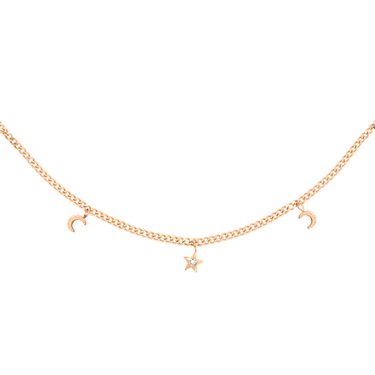 Midnight Necklace Rose Gold