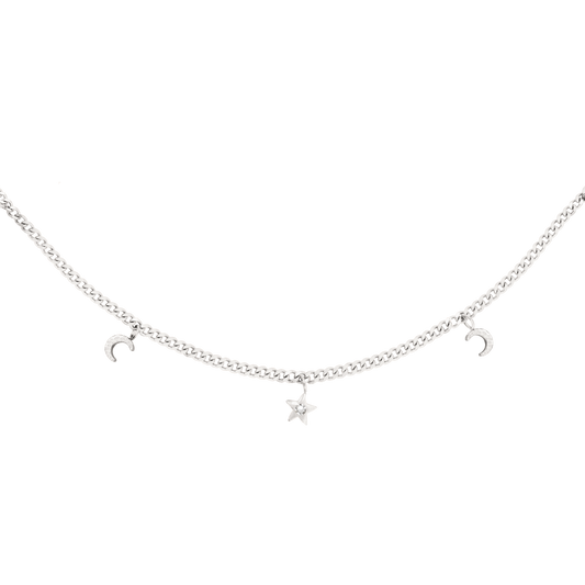 Midnight Necklace Silver