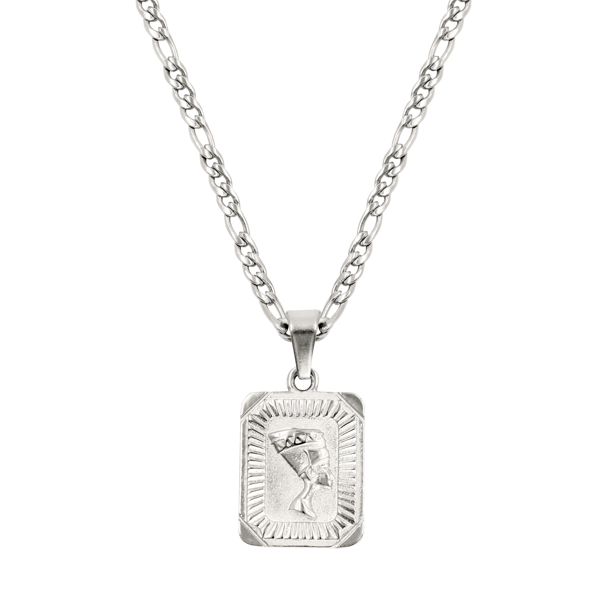 Silver nefertiti necklace clearance