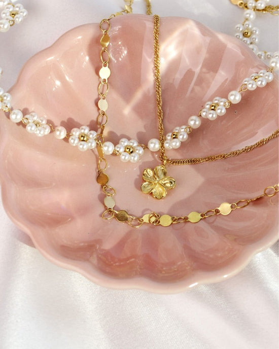 Flora Necklace Gold