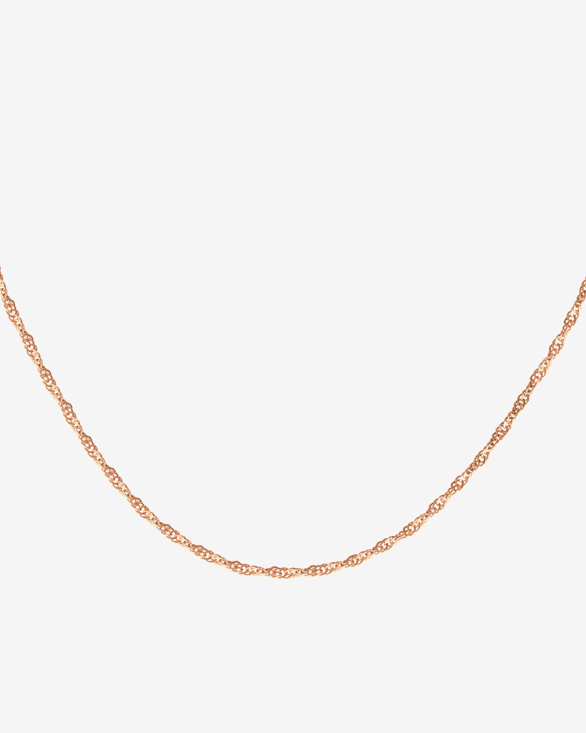 Slim Singapore Necklace Rose Gold