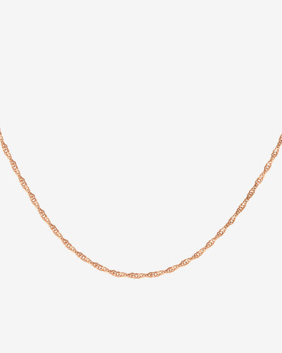 Slim Singapore Necklace Rose Gold
