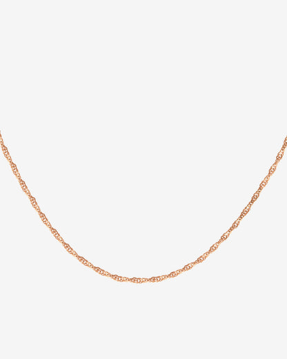 Slim Singapore Necklace Rose Gold