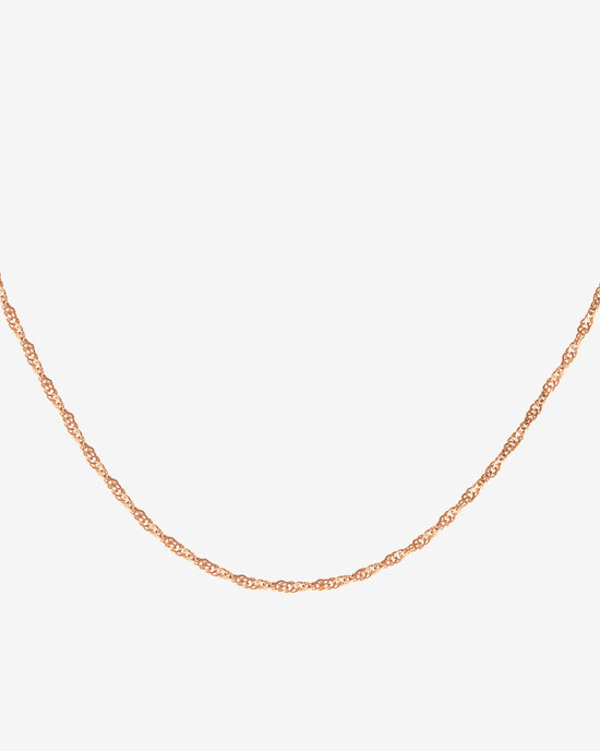 Slim Singapore Necklace Rose Gold
