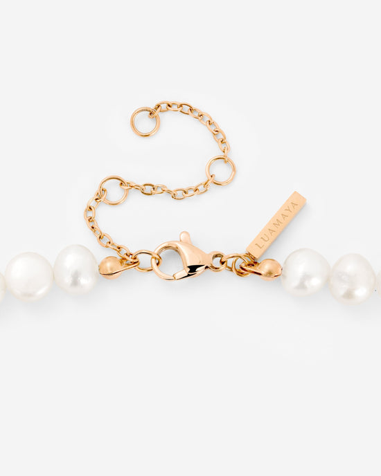 Ammonite Pearl Necklace Rose Gold