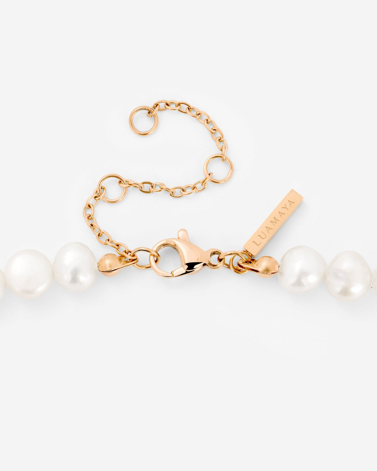 Ammonite Pearl Necklace Rose Gold