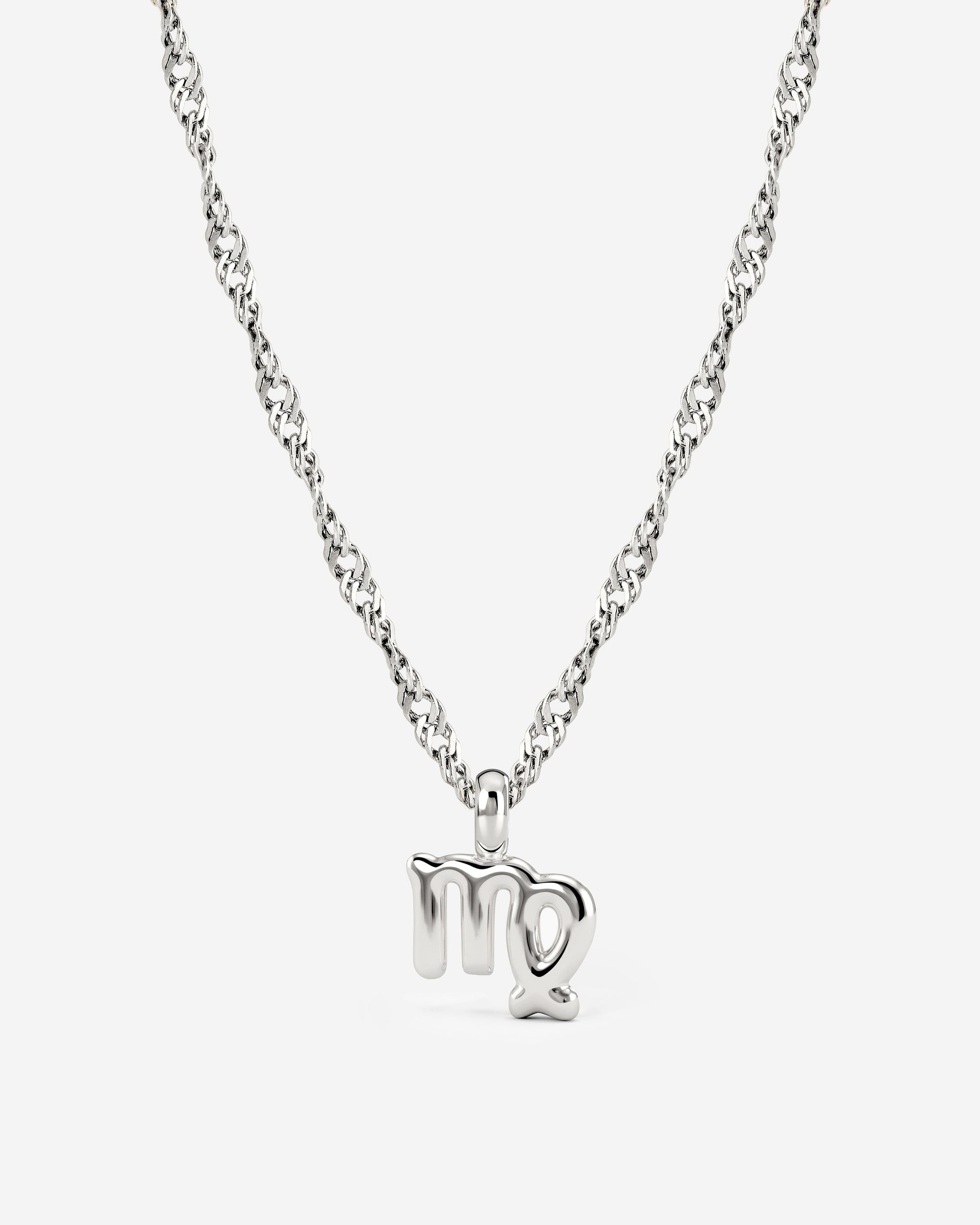 Virgo Bubble Necklace Silver