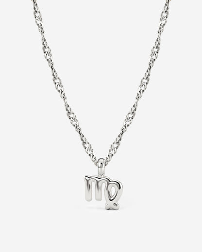 Virgo Bubble Necklace Silver