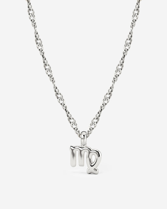 Virgo Bubble Necklace Silver