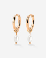Perla Sola Hoop Set Rose Gold