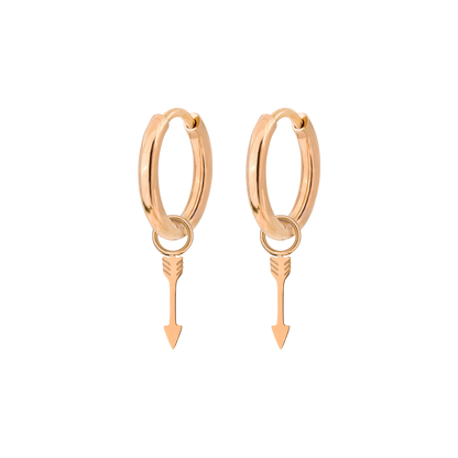 Cupid Arrow Hoopies Rose Gold