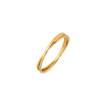 Tiny Trio Ring Gold