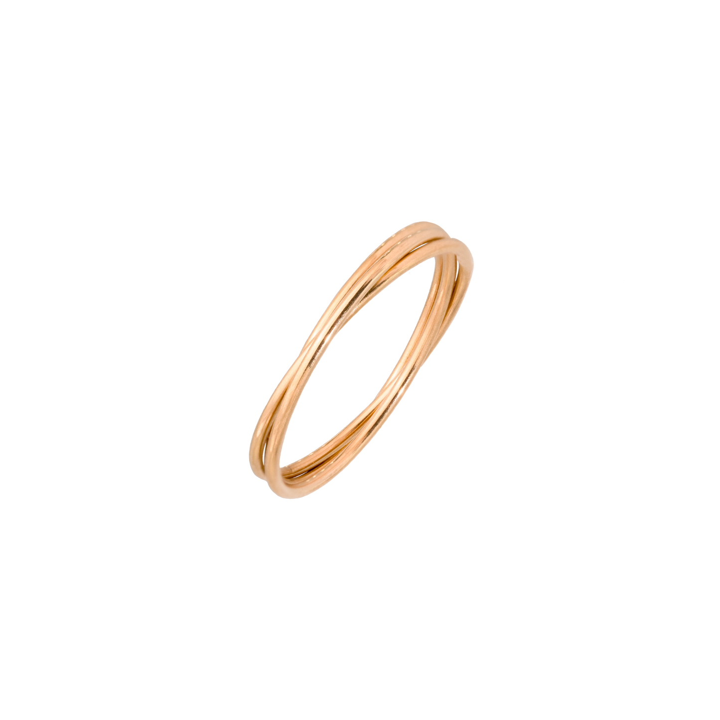 Tiny Trio Ring Rose Gold