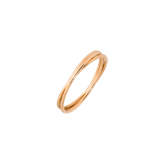 Tiny Trio Ring Rose Gold