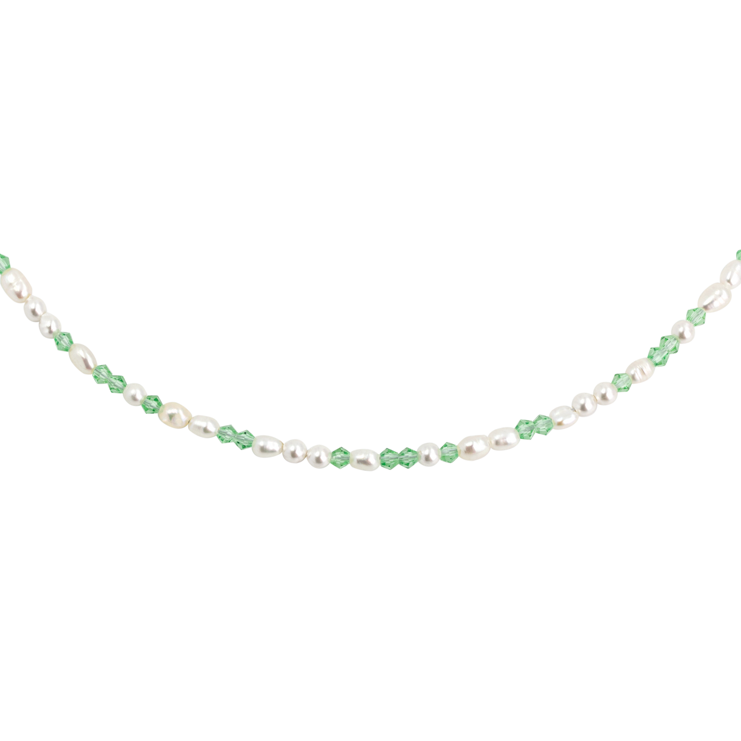 Perlita Verde Necklace Silver