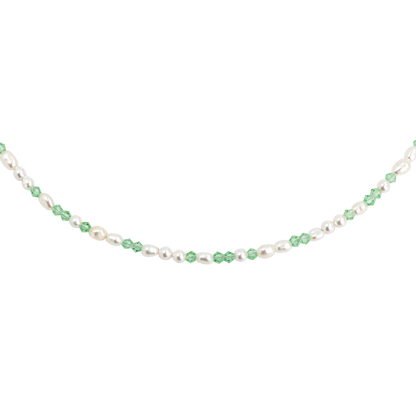 Perlita Verde Necklace Silver