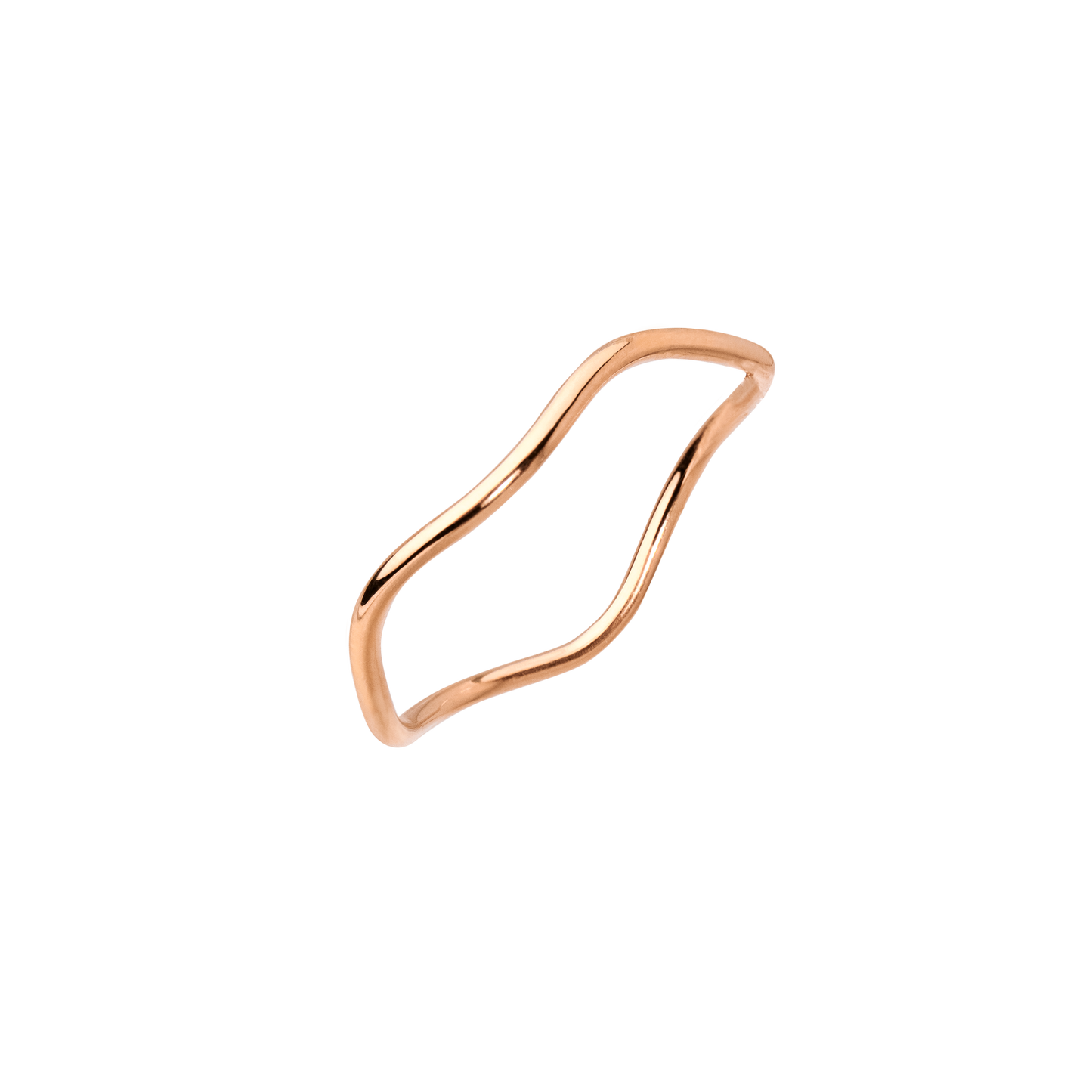Slim Wave Ring Rose Gold