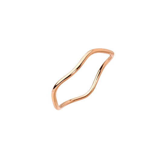 Slim Wave Ring Rose Gold